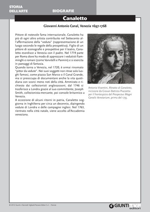 Biografia del Canaletto