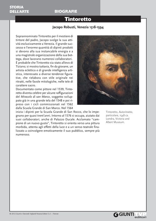 Biografia del Tintoretto
