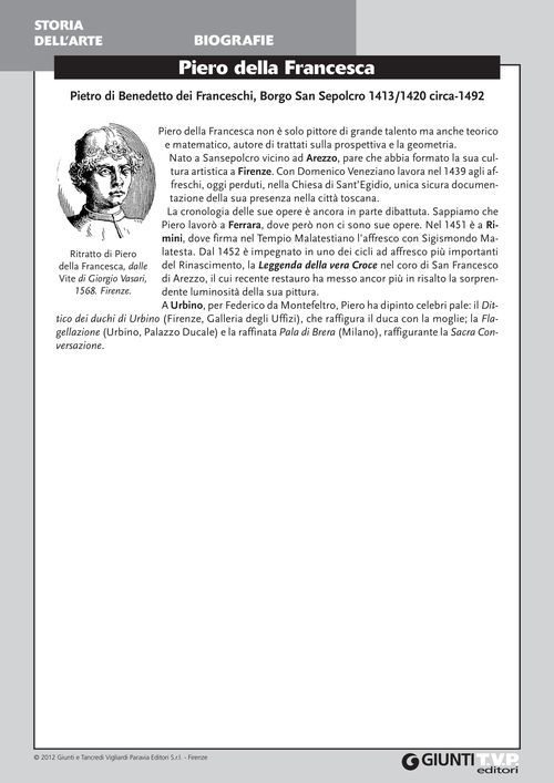 Biografia di Piero della Francesca