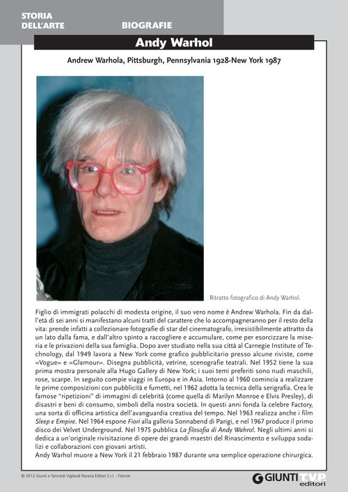 Biografia di Andy Warhol