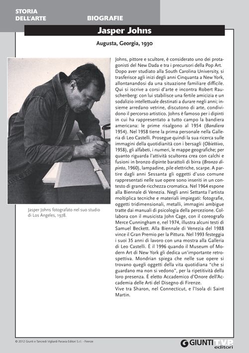 Biografia di Jasper Johns