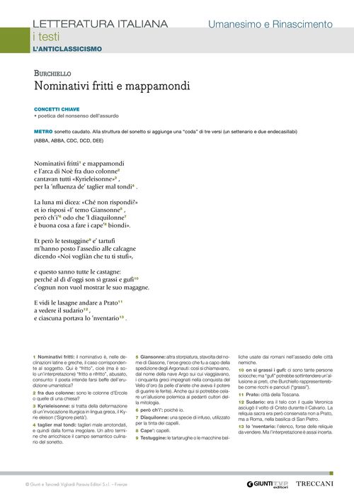 Nominativi fritti e mappamondi (Burchiello)