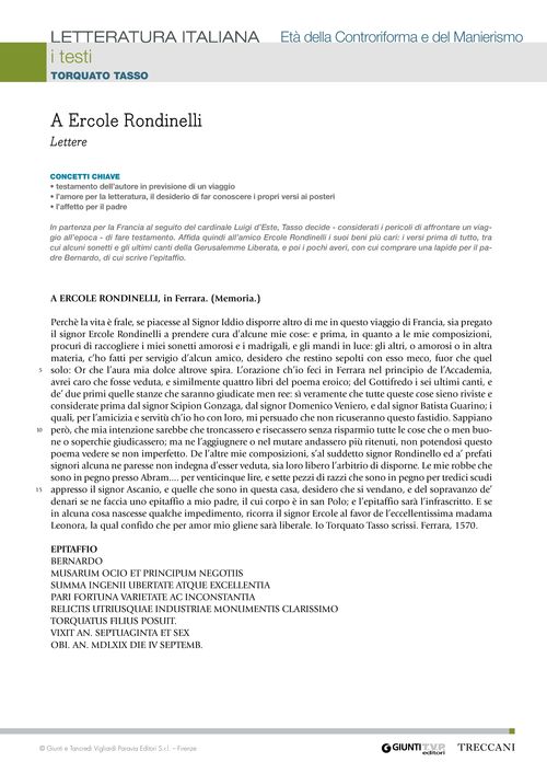 A Ercole Rondinelli (Lettere)