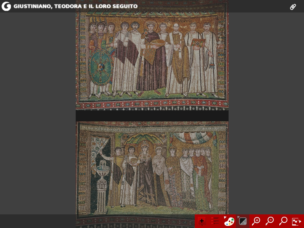 Giustiniano, Teodora e il loro seguito