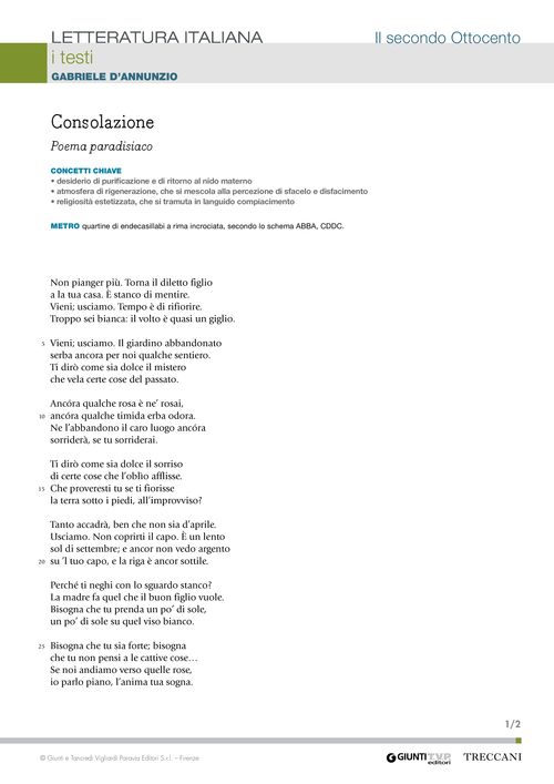 Consolazione (Poema paradisiaco)