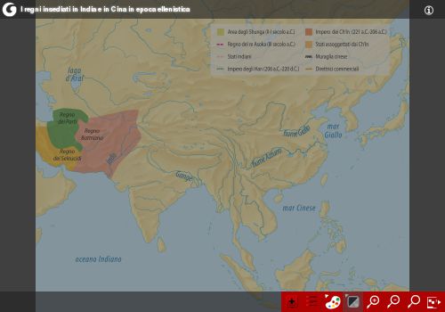 I regni insediati in India e in Cina in epoca ellenistica