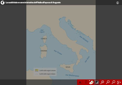 La suddivisione amministrativa dell'Italia all'epoca di Augusto