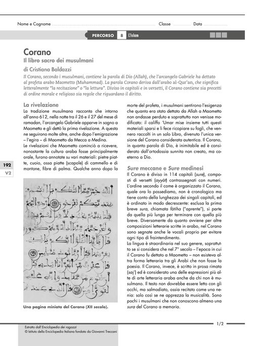 Corano, il libro sacro dei musulmani