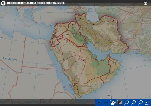 Medio Oriente: carta interattiva