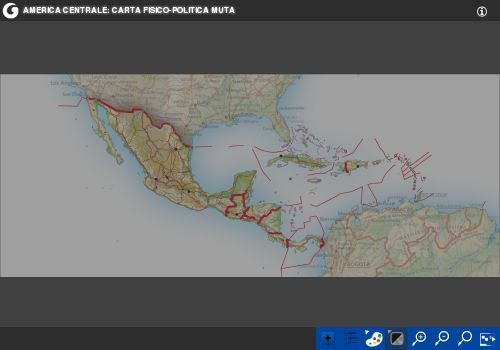 America Centrale: carta interattiva