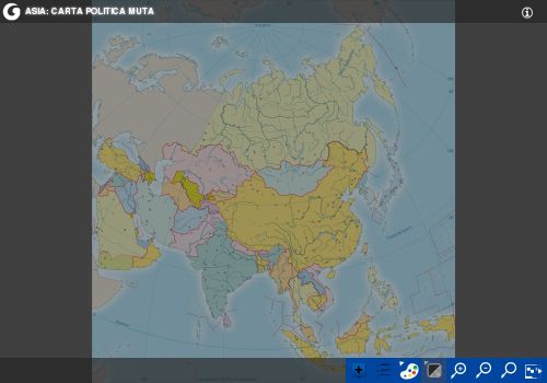 Asia: carta politica interattiva