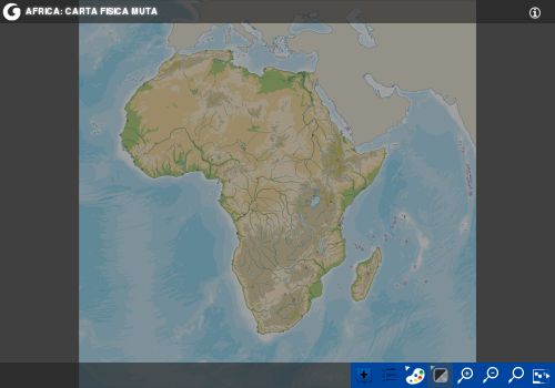 Africa: carta fisica interattiva