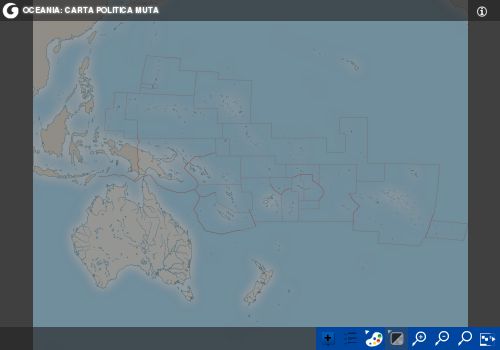 Oceania: carta politica interattiva