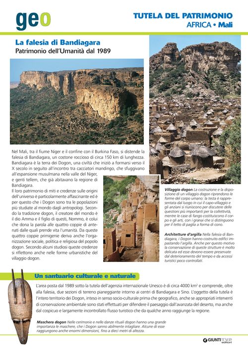 Mali: la falesia di Bandiagara