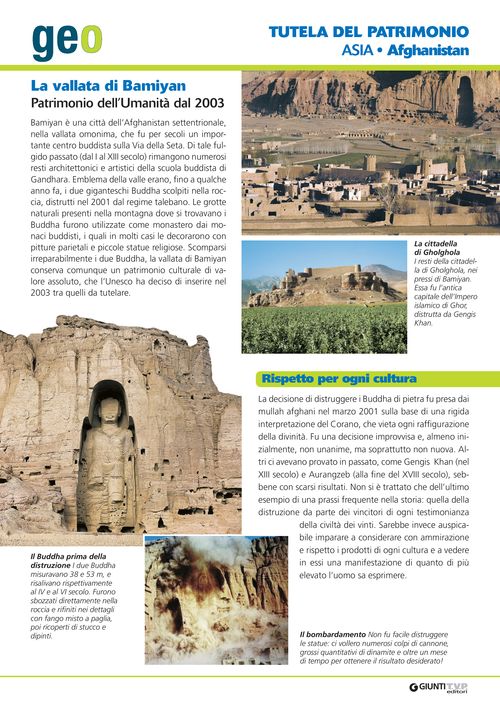 Afghanistan: la vallata di Bamiyan