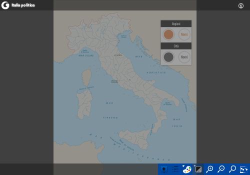 Italia: carta politica interattiva