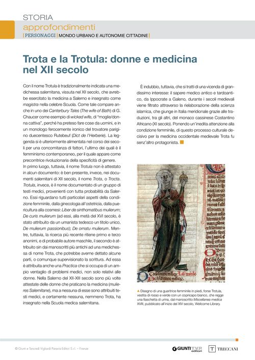 Trota e la Trotula: donne e medicina nel XII secolo