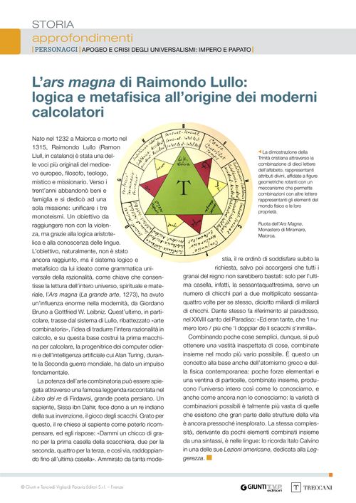 L'ars magna di Raimondo Lullo: logica e metafisica all'origine dei moderni calcolatori
