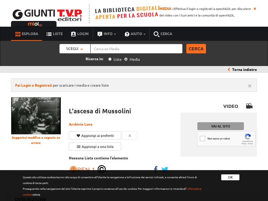L'ascesa di Mussolini