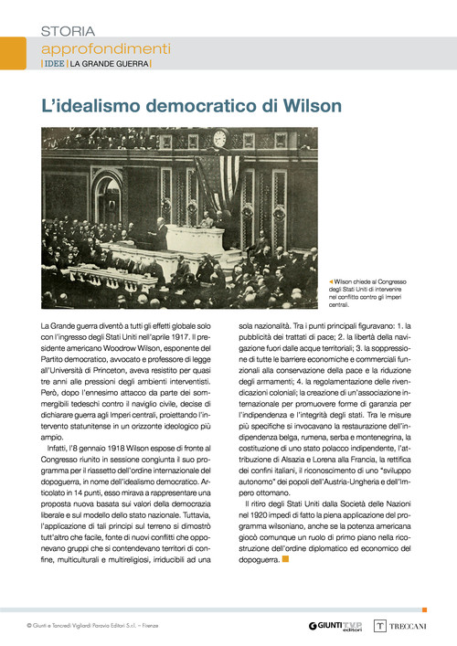 L'idealismo democratico di Wilson