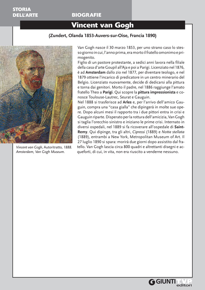 Biografia di Vincent van Gogh