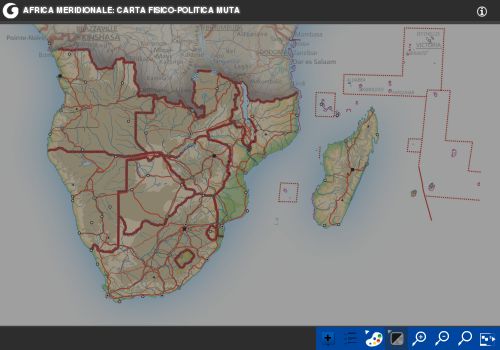 Africa Meridionale: carta interattiva