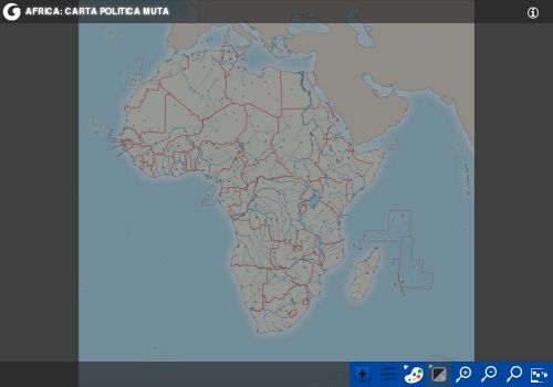 Africa: carta politica interattiva