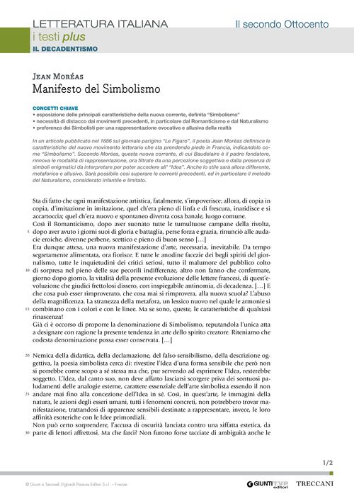 Manifesto del Simbolismo (Jean Moréas)
