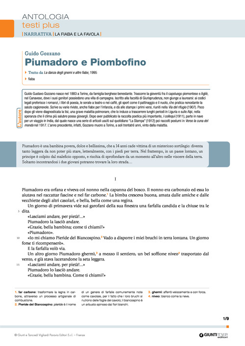 Piumadoro e Piombofino (G. Gozzano)