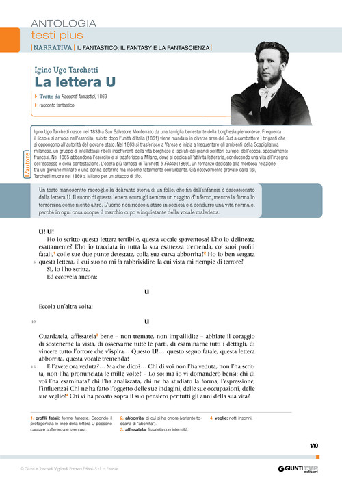 La lettera U (I.U. Tarchetti)