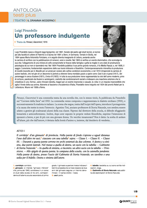 Un professore indulgente (L. Pirandello)