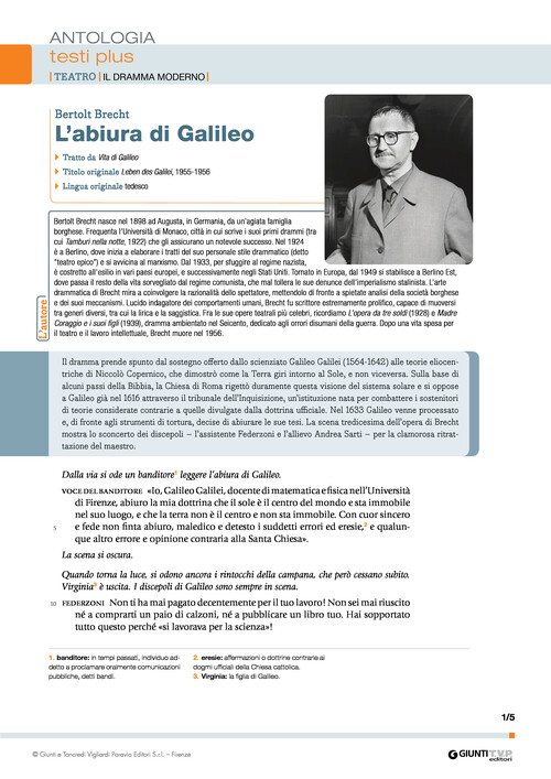L'abiura di Galileo (B. Brecht)