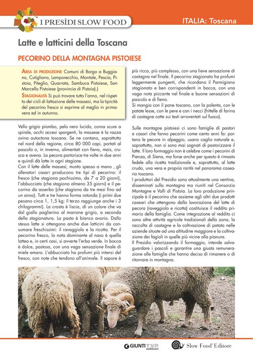 I presìdi Slow Food in Italia: latte e latticini della Toscana
