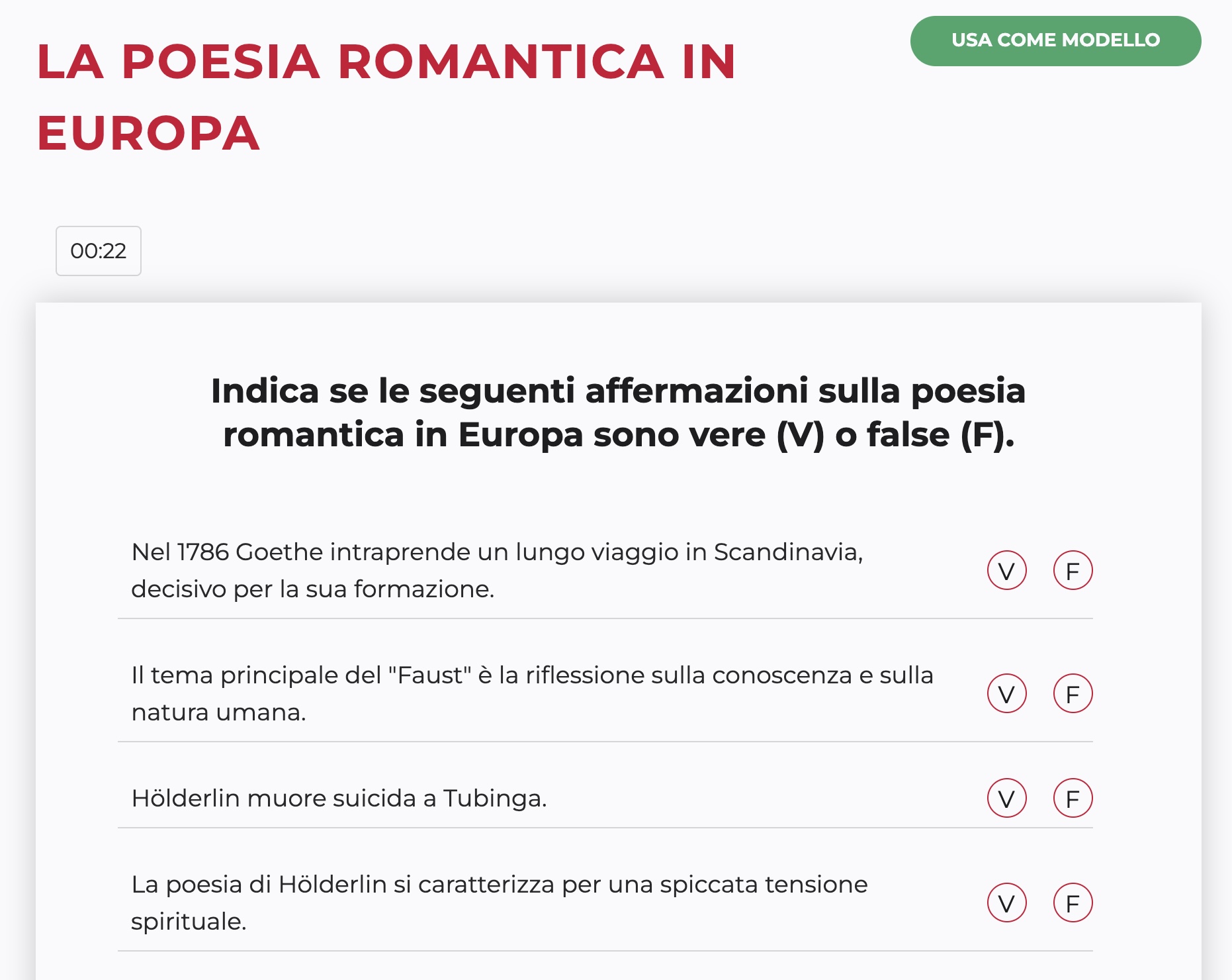 La poesia romantica in Europa