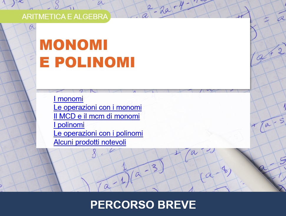 Monomi e polinomi