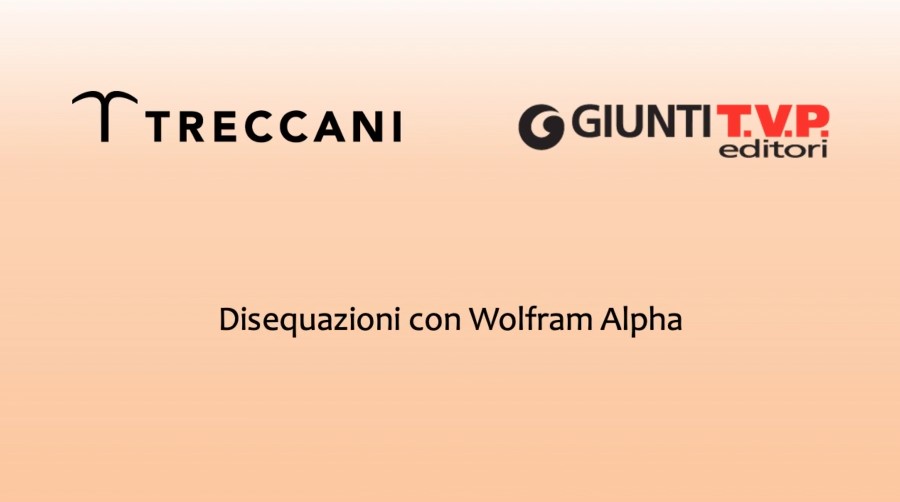 Disequazioni con Wolfram Alpha