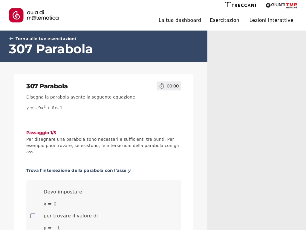 Esercizio 307 - Parabola