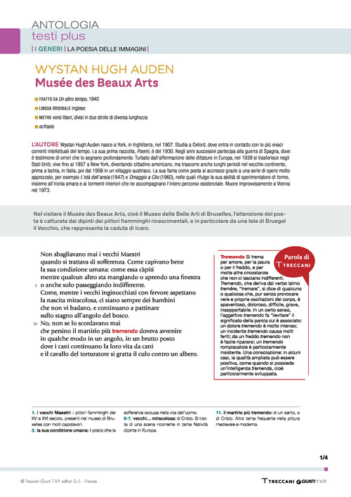 Musée des Beaux Arts (W.H. Auden)