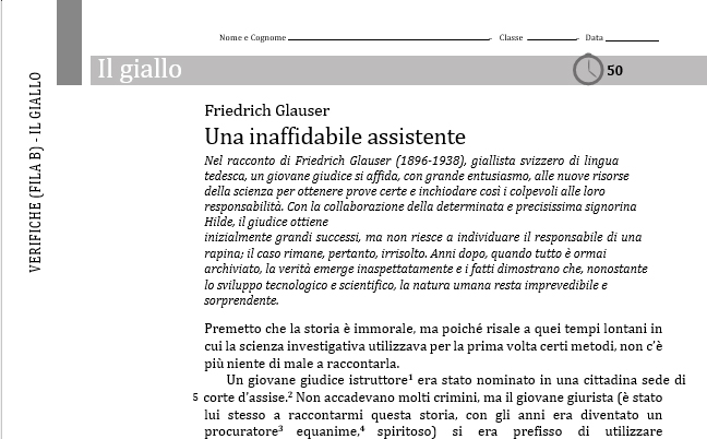 Una inaffidabile assistente (F. Glauser) - Fila B