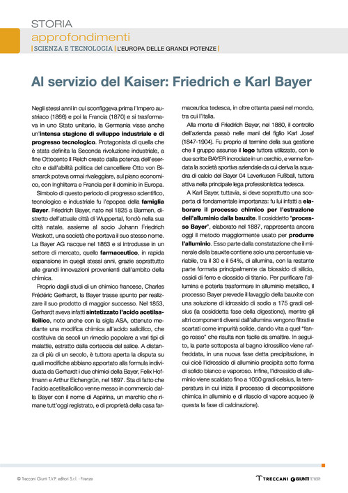 Al servizio del Kaiser: Friedrich e Karl Bayer