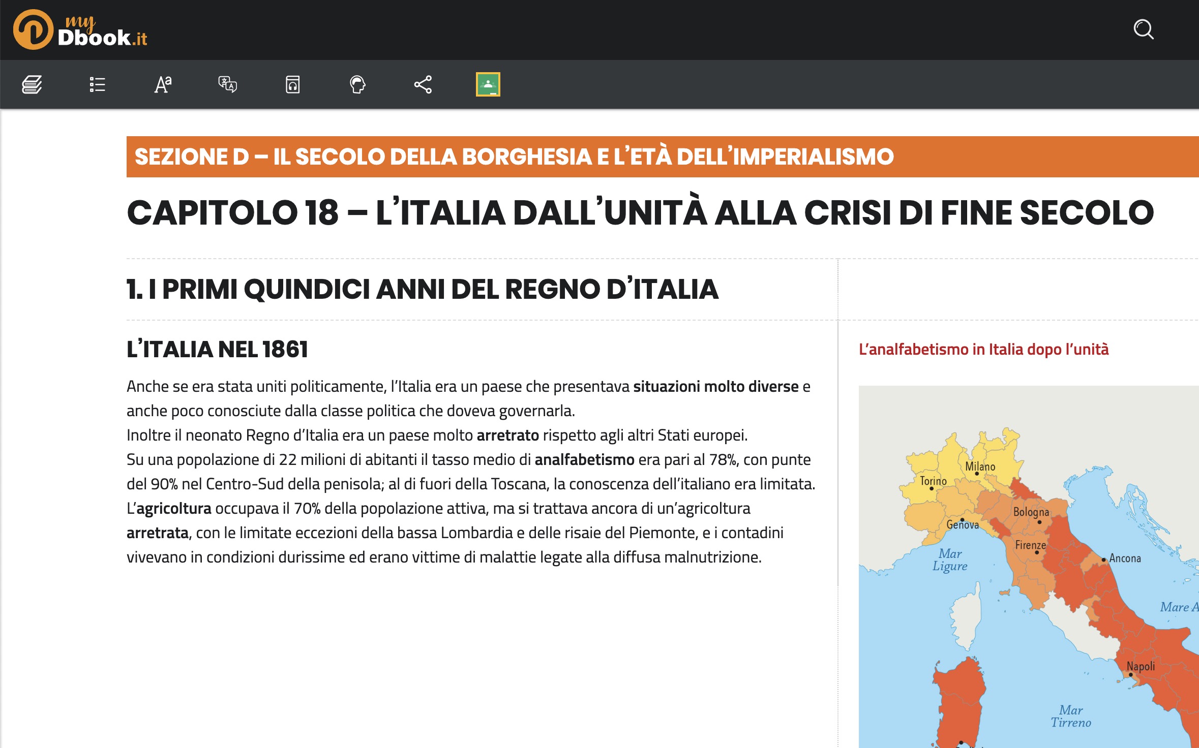 L’Italia dall’Unità alla crisi di fine secolo