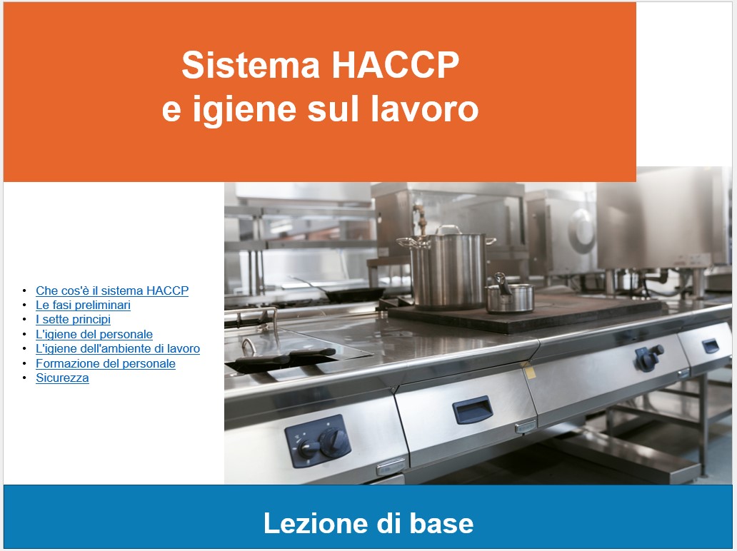 Sistema HACCP e igiene sul lavoro
