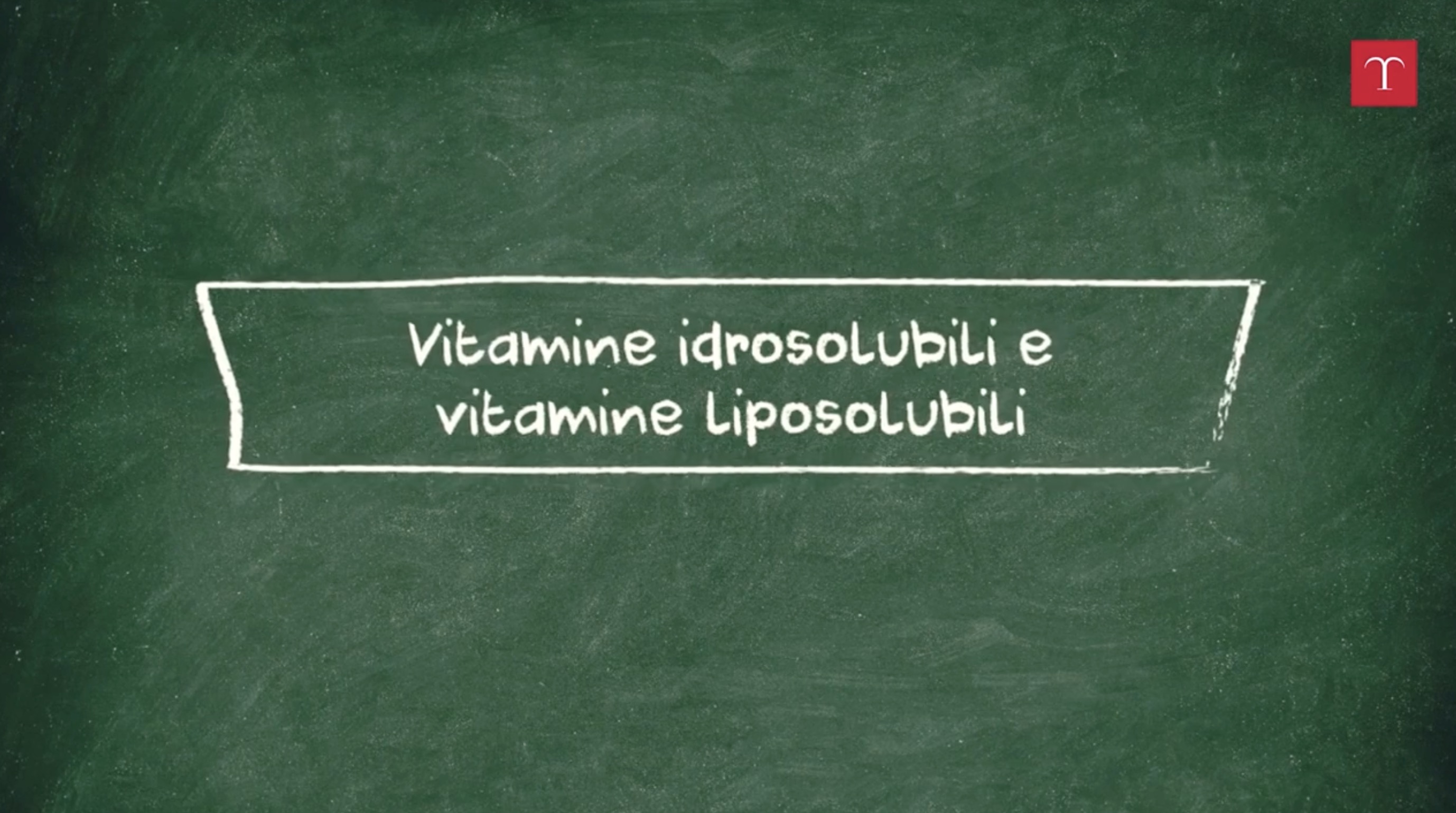 Vitamine idrosolubili e liposolubili