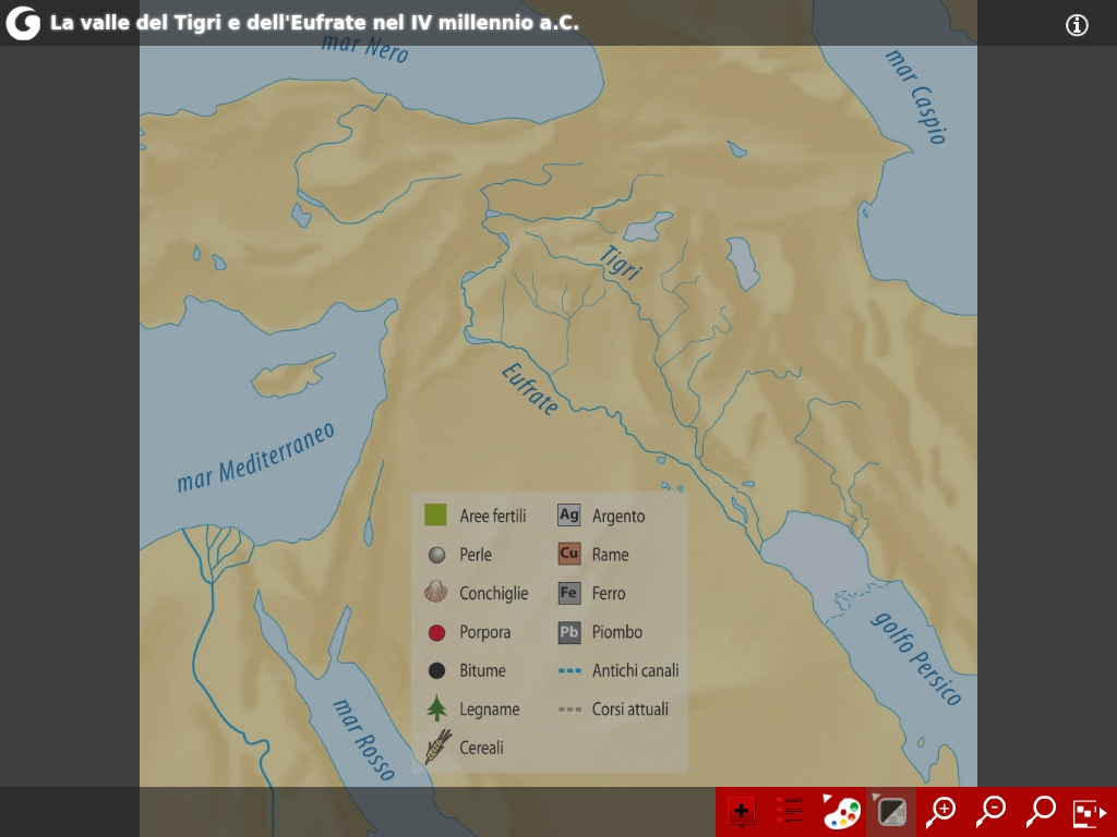 La valle del Tigri e dell'Eufrate nel IV millennio a.C.
