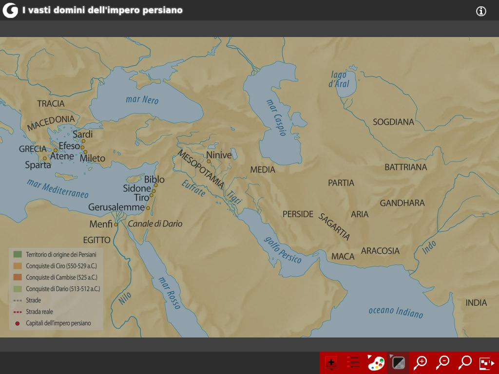 I vasti domini dell'impero persiano