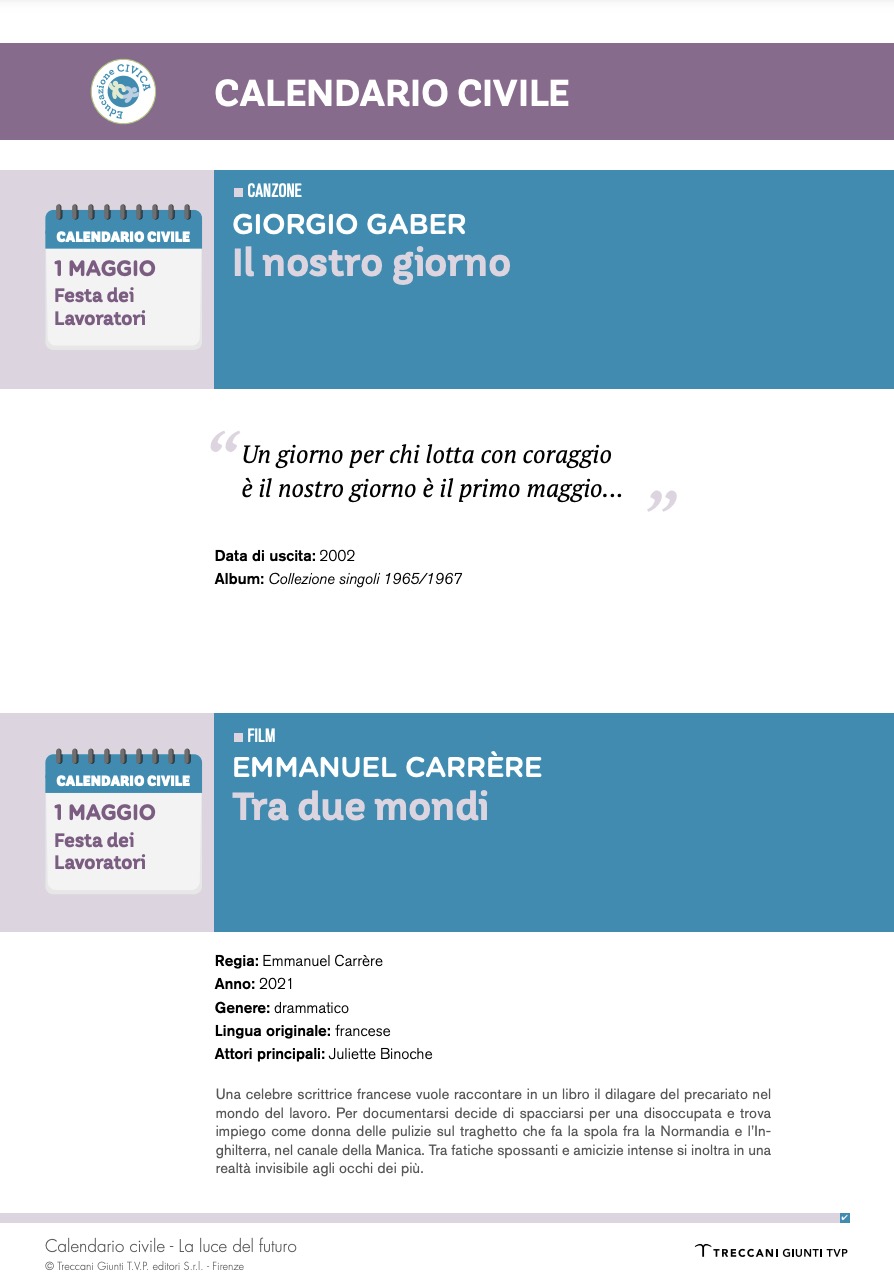 Giorgio Gaber, Il nostro giorno - Emmanuel Carrère, Tra due mondi